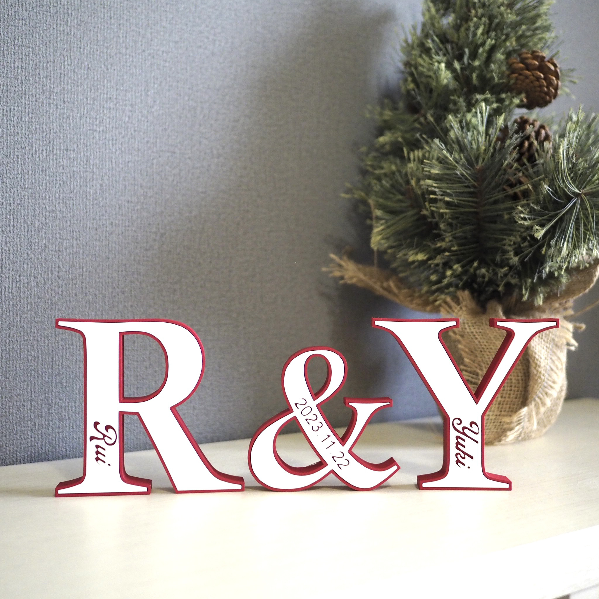 なつき様ご確認用／イニシャルオブジェ なつき様確認用♡ウエディングバージョン・イニシャルオブジェ