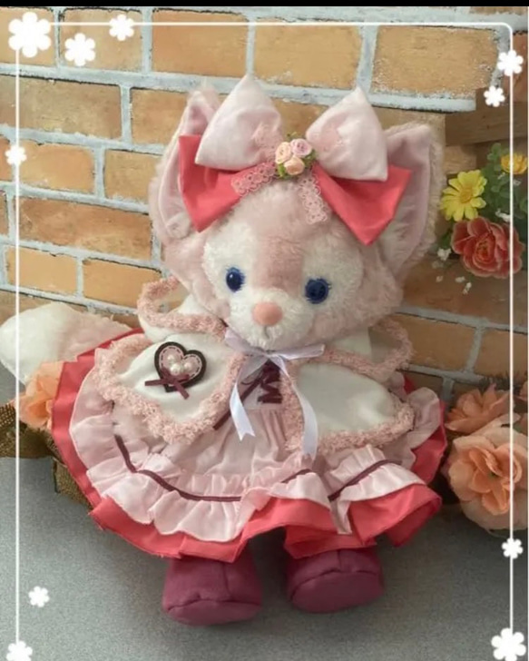 福袋 セール リーナベルSサイズ☆コスチューム☆ピンク花柄6点セットの クラフト・布製品