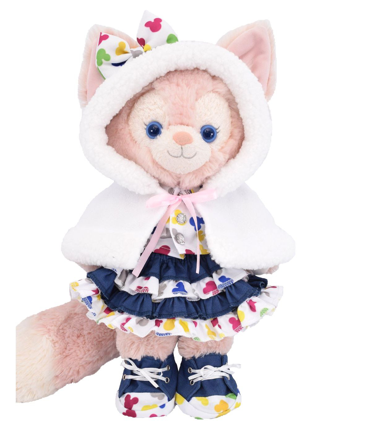 ぷりんあいすです。リーナベルコスチューム リーナ・ベル 服 コスチューム ケープ付桜色ドレス 本体無 S
