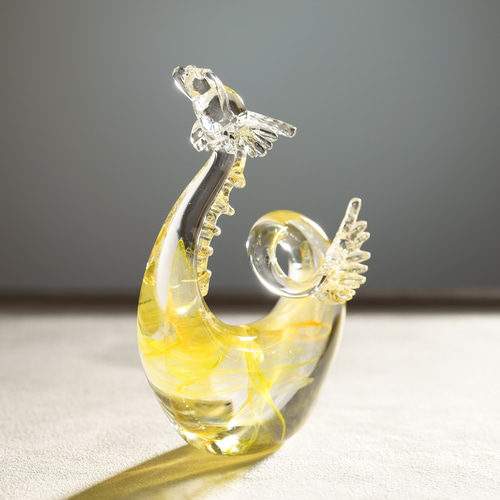 ガラスの干支 辰 「 黄龍 」 龍 お正月 縁起物 受注制作 その他置物