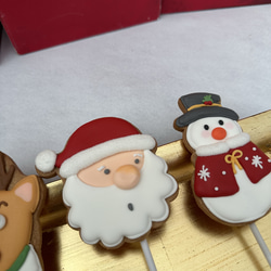 クリスマス スティック  アイシングクッキー 【サンタ/スノーマン/トナカイ】 6枚目の画像