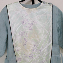 ７４４５　花柄の着物で作ったプルオーバー　#送料無料 8枚目の画像