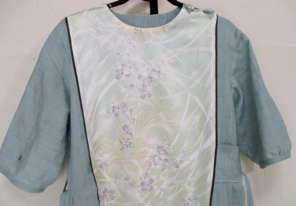 ７４４５　花柄の着物で作ったプルオーバー　#送料無料 8枚目の画像