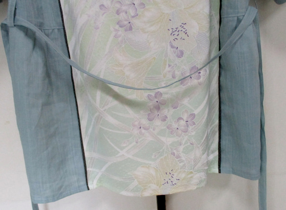 ７４４５　花柄の着物で作ったプルオーバー　#送料無料 11枚目の画像