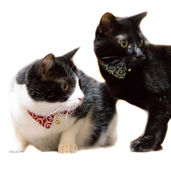[貓雜貨翔福] 貓項圈帶項圈 安全扣 草莓 草莓圖案 尺寸可調 第11張的照片