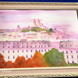 モンマルトルの丘とパリの街並み　ポスター 3枚目の画像