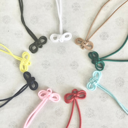 お守り袋　ミニサイズ  ハーフリネン　デコレクションズ　首かけタイプ♡ふんわり裏地付き　送料無料 5枚目の画像