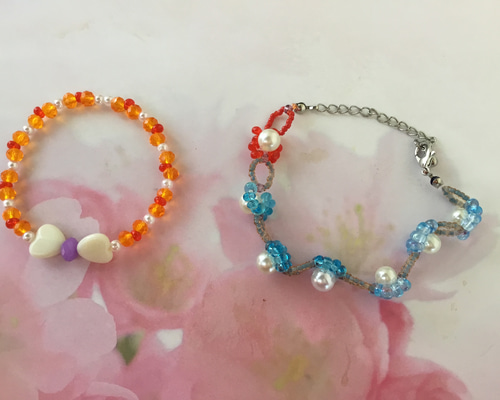 ブレスレット&ピアス(ハンドメイド)2個 d81c50b2cb983e41f97ed2cc7dd51a