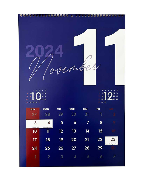 2024年　壁掛カレンダー 11枚目の画像