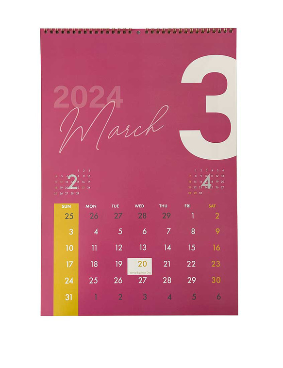 2024年　壁掛カレンダー 3枚目の画像