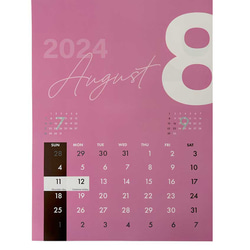 2024年　壁掛カレンダー 8枚目の画像