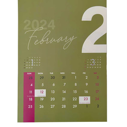 2024年　壁掛カレンダー 2枚目の画像