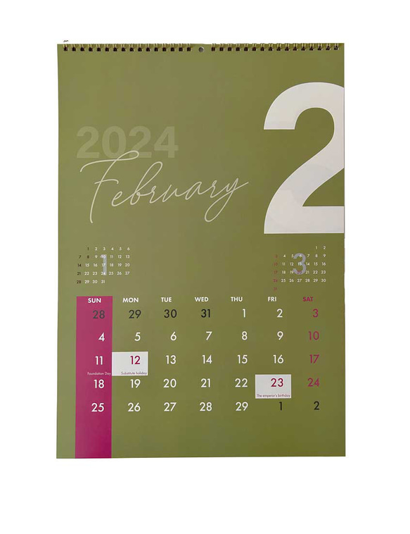 2024年　壁掛カレンダー 2枚目の画像