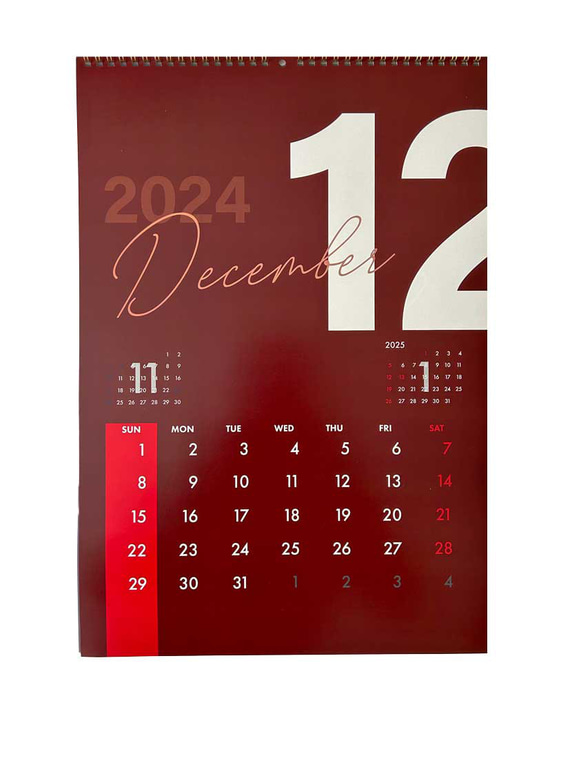 2024年　壁掛カレンダー 12枚目の画像