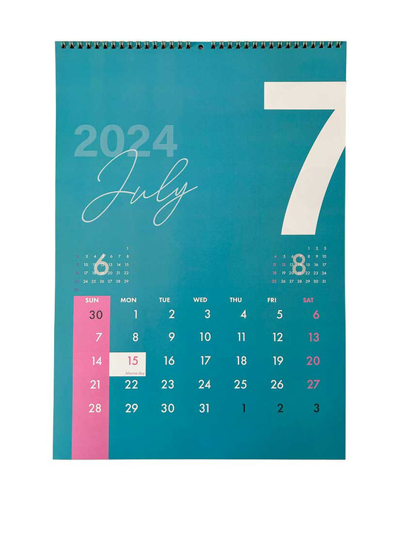 2024年　壁掛カレンダー 7枚目の画像