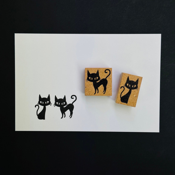 黒猫スタンプ 2枚目の画像