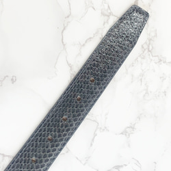 日本製　パイソン　上質　ベルト　Lサイズ　蛇革　ダイヤモンドパイソン　エキゾチックレザー 6枚目の画像