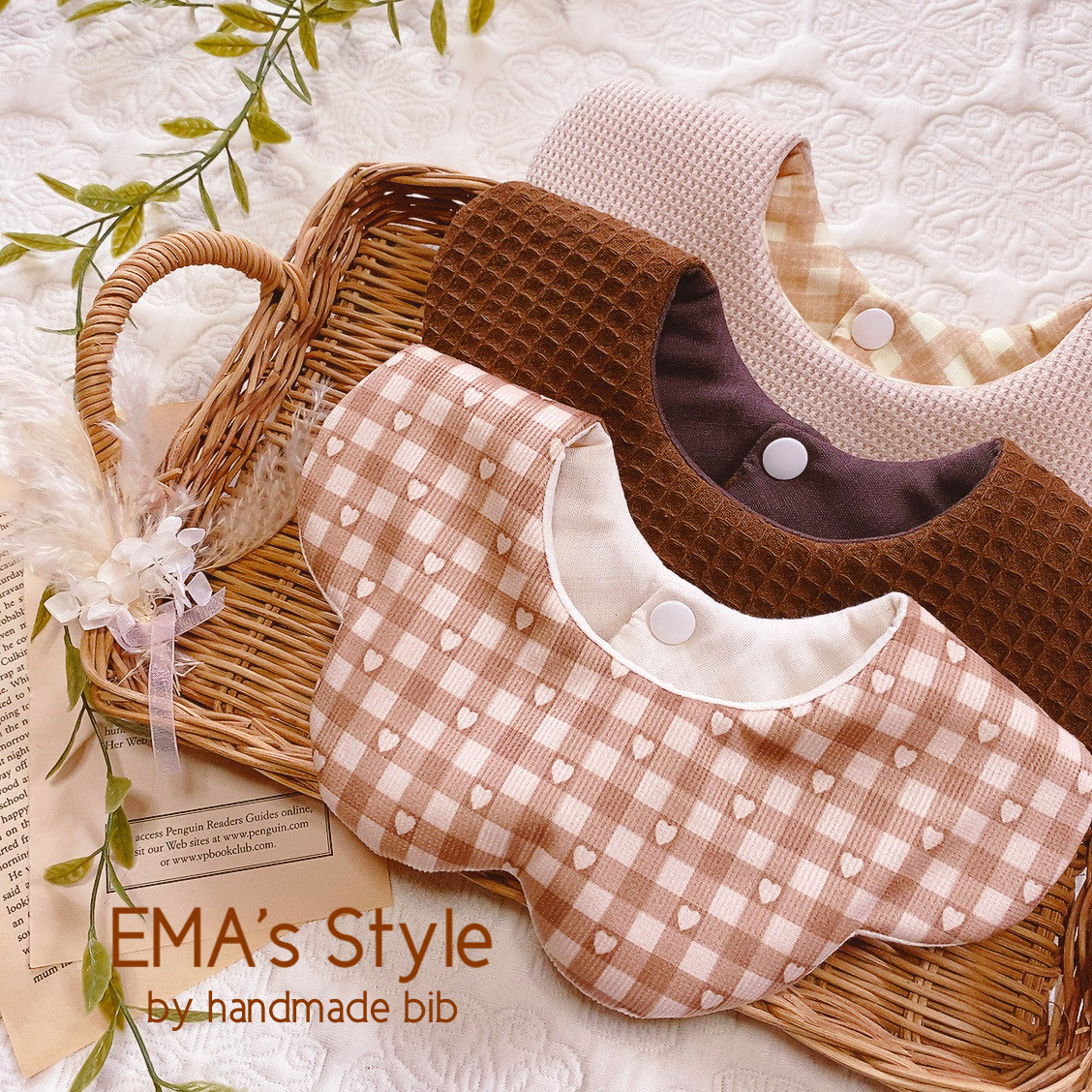 No.79ハンドメイドスタイ 2枚 リバーシブル