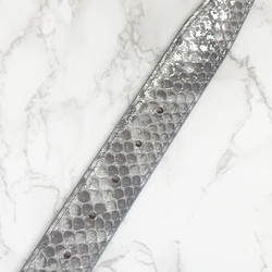日本製　パイソン　上質　ベルト　Lサイズ　蛇革　ダイヤモンドパイソン　エキゾチックレザー 6枚目の画像