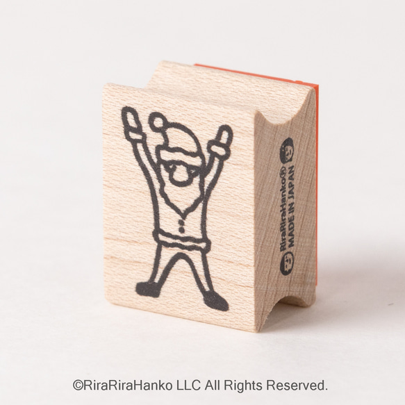 聖誕老人萬歲 * 20mm x 26mm * 橡皮圖章 * R921 第4張的照片