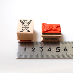 聖誕老人萬歲 * 20mm x 26mm * 橡皮圖章 * R921 第6張的照片