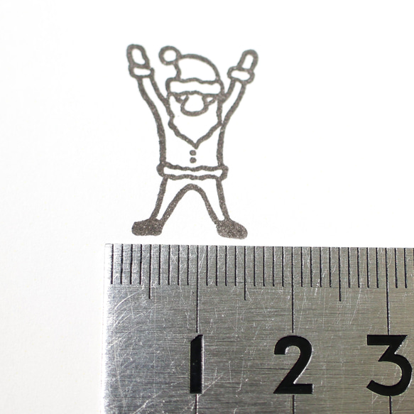 聖誕老人萬歲 * 20mm x 26mm * 橡皮圖章 * R921 第7張的照片