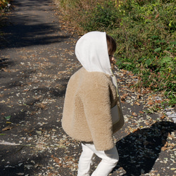 子供服　ベビー服　フード付きボアコート　冬用 10枚目の画像