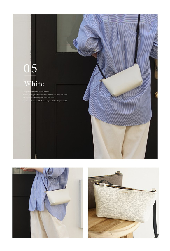 本革 ミニショルダーバッグ［Leo-レオ］【ブラック】 hoshinooto 10枚目の画像