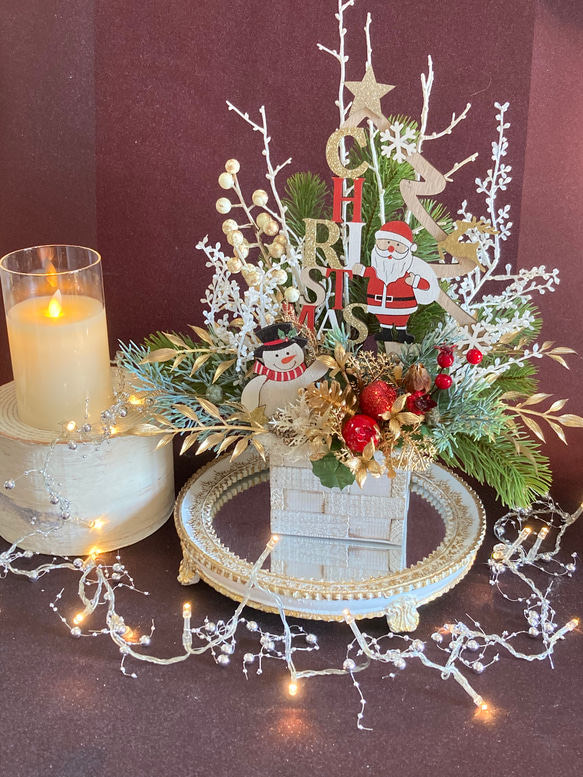 "Merry xmas！サンタとスノーマン君のクリスマス飾り＂　 5枚目の画像