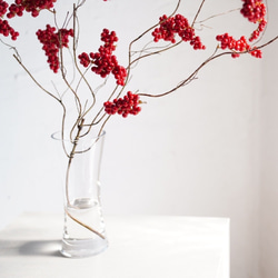 （水換え不要）赤い実の枝物　花瓶挿し 3枚目の画像