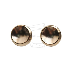 ERG-2526-G [2件]圓形耳環，圓形耳柱/19.3mm x 19.4mm 第1張的照片
