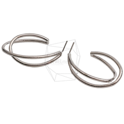 ERG-2534-R [2件] 雙圓柱耳環，雙圓柱耳環 第2張的照片