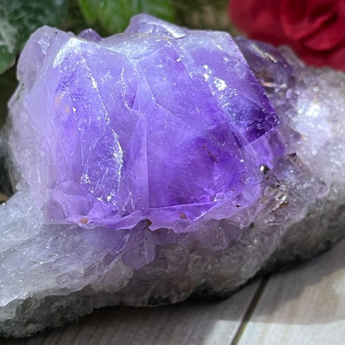 22a☆フェア奉仕品☆愛の守護石【11.5mm前後♢紫水晶アメジスト