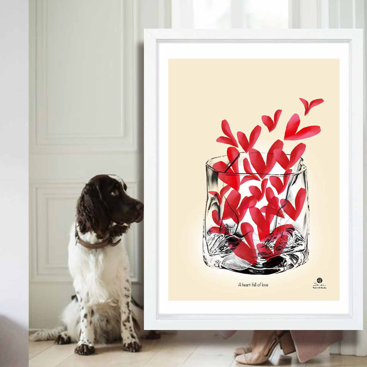 あふれるLOVE　イラスト　ポスター　A4 A3 A2 A1　アートポスター　アート/sei/新着順検索　2159