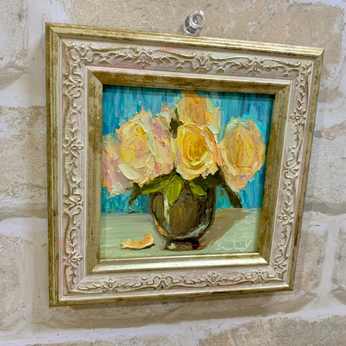 81250円 田渕眞兒 油絵 油彩画 薔薇シリーズ 花 No.24-s - 絵画