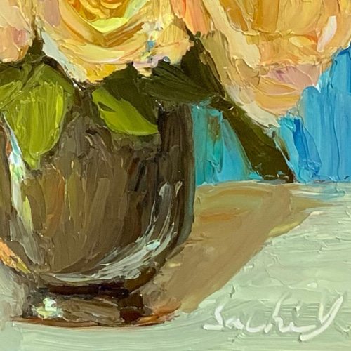 油彩画 Brighten Your Day 絵画 Sachi Yoshimoto Art 通販 油彩画 Brighten Your Day 絵画 Sachi Yoshimoto Art 通販