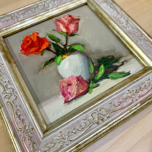 油彩画 Rose Love 絵画 Sachi Yoshimoto Art 通販 16779463