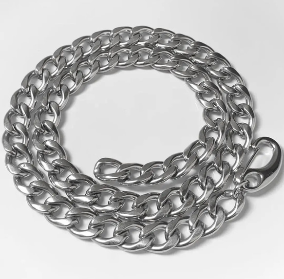 【eve】chain necklace チェーンネックレス 喜平 チェーン 9mm シルバー フック ネックレス・ペンダント eve 通販