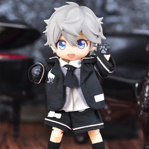 オビツ11 1/12ドール服 ドールウェア 猫高生徒セット 2色 鞄付き