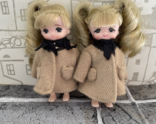 ミキちゃんマキちゃん 服&ヘアピン 4点set ハンドメイド 0000