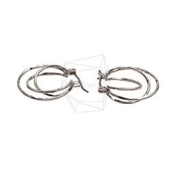 ERG-2541-R [2 件] 三圓柱耳環 第3張的照片