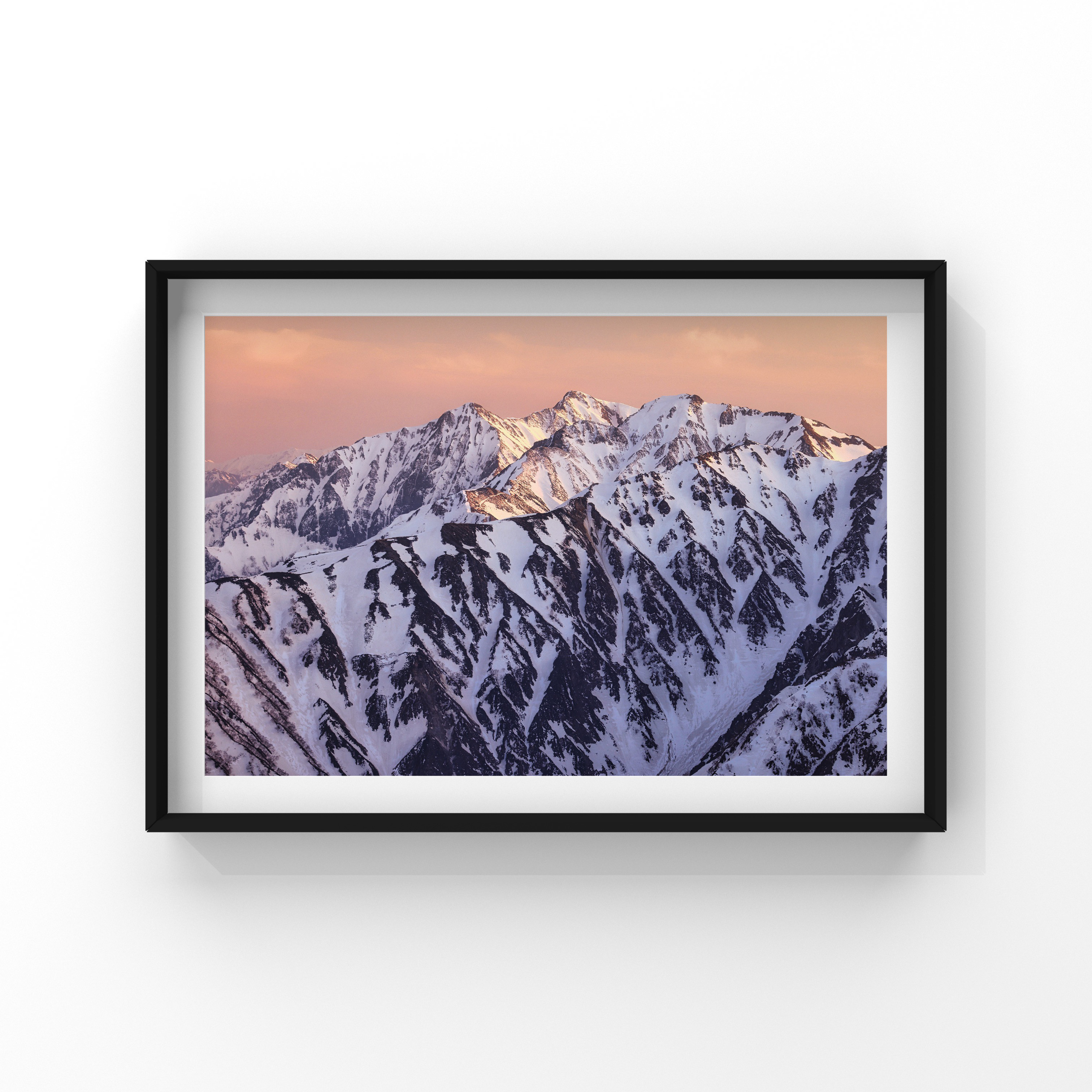 珍しい アンティーク】額装 雪 富士山 冬 風景画 立体 絵画 貴峰作 額縁 絵画