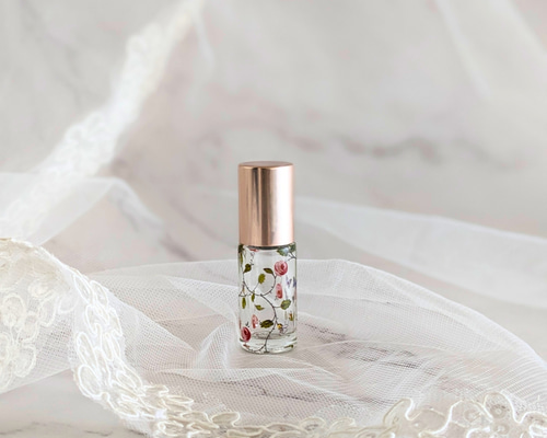 ラデュレ風 ロールオン アトマイザー 香水瓶 ボトル ピンク 【送料無料