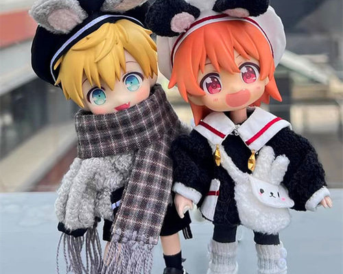 1/3ドール用オバケ袖シャツ お茶会柄(紫)４点セットB 楽天市場】【10cm】オビツ11服 ob11服 1/12ドール服 1/12服 着せ
