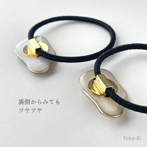 ハンドメイド　レジン　ヘアゴム　ポニーフック　大人可愛い　くすみカラー　パール Amazon.co.jp: レジン 大人可愛い ヘアゴム ポニーフック