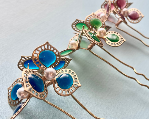 アンティークさゆり染め✖️ステンシル 3615c5aa1af57bdbc8bb7574814155