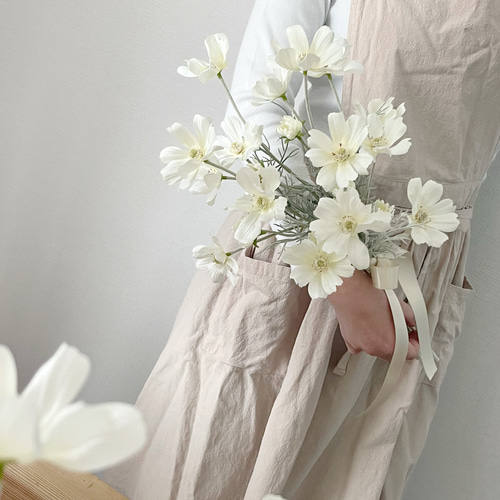 コスモス アーティフィシャルフラワー ウエディングブーケ 造花 白