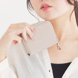 ペイズリー柄【SATTO】小さいのにお札が折れない！ラウンド型最小に挑むミニ財布  4color 20枚目の画像