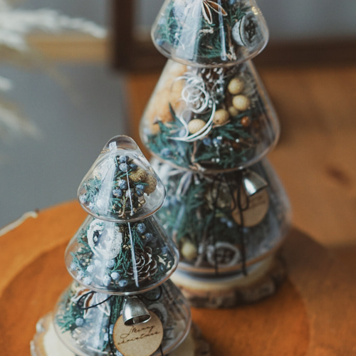 クリスマスツリー型ガラスボトル 22本まとめ売り クリスマスツリー型