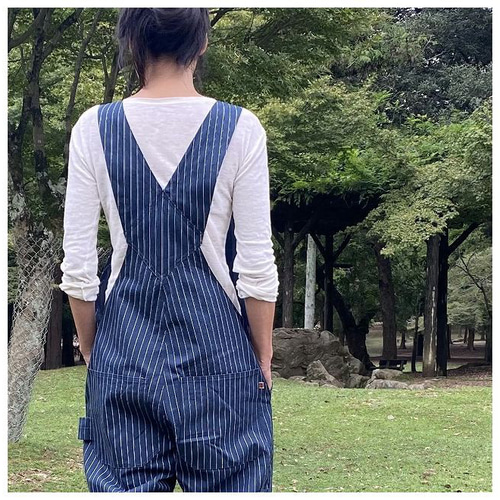 【DIOR】ストライプ オーバーオール デニム 03c6ead10e93b9b04b8d0074299a2d